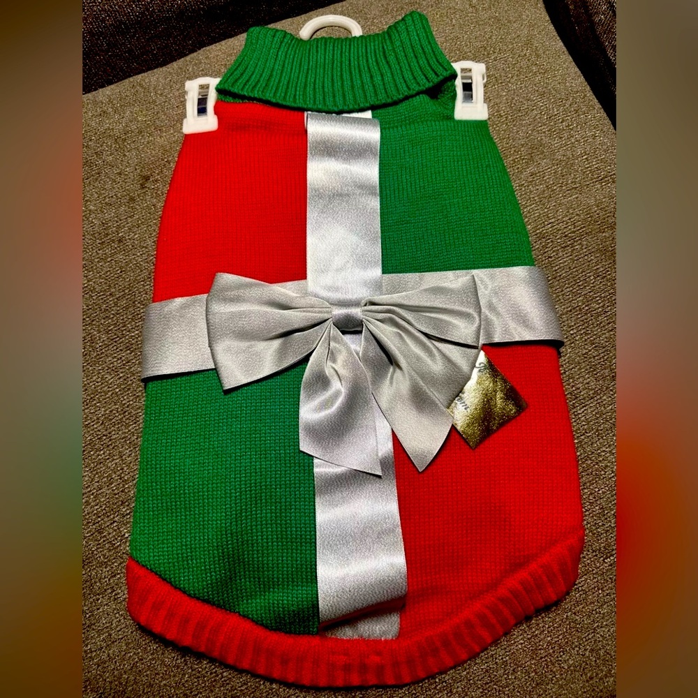 Merry & Bright Collection Ugly Dog Sweater, Size L, NWT